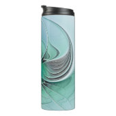 抽象芸術(青、フラクタルアートモダン) タンブラー (回転右)