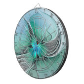 抽象芸術(青、フラクタルアートモダン) ダーツボード (正面右)