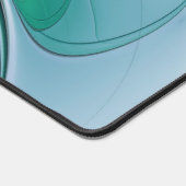 抽象芸術(青、フラクタルアートモダン) デスクマット (コーナー)