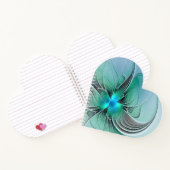 抽象芸術(青、フラクタルアートモダン) ノートブック (内部)