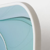 抽象芸術(青、フラクタルアートモダン) ピックルボールラケット (左詳細)