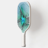 抽象芸術(青、フラクタルアートモダン) ピックルボールラケット (左)