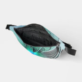 抽象芸術(青、フラクタルアートモダン) ファニーパック (見開き)