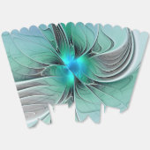 抽象芸術(青、フラクタルアートモダン) フェイバーボックス (見開き)