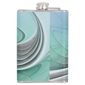 抽象芸術(青、フラクタルアートモダン) フラスク (裏面)