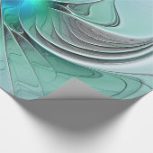 抽象芸術(青、フラクタルアートモダン) ラッピングペーパー (角)