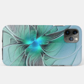 抽象芸術(青、フラクタルアートモダン) Case-Mate iPhoneケース (裏面(横))