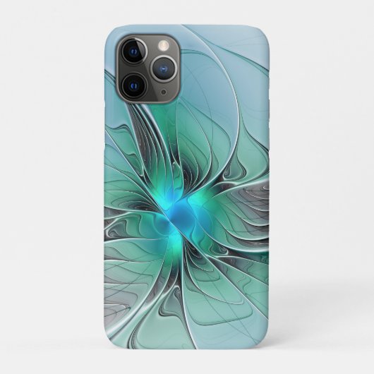 抽象芸術(青、フラクタルアートモダン) Case-Mate iPhoneケース (裏)