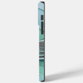 抽象芸術(青、フラクタルアートモダン) Case-Mate iPhoneケース (裏面 / 左)