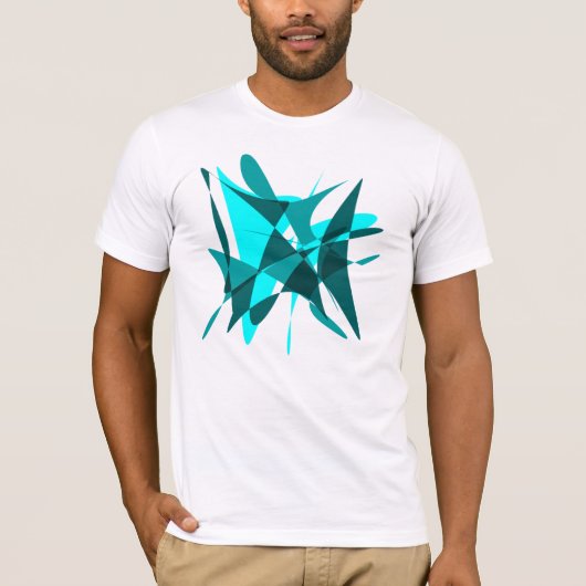 抽象芸術: 青=緑の青 Tシャツ (正面)