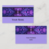 抽象芸術（骨）突起フラクタル原子融合+テキスト 名刺 (正面/裏面)