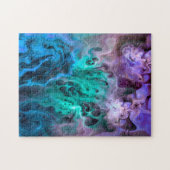 抽象芸術(骨)突起フラクタルI ジグソーパズル (横)