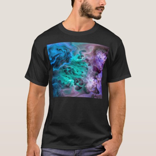 抽象芸術(骨)突起フラクタルI Tシャツ (正面)