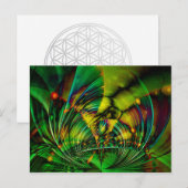 抽象芸術（骨）突起フラクタルII ポストカード (正面/裏面)