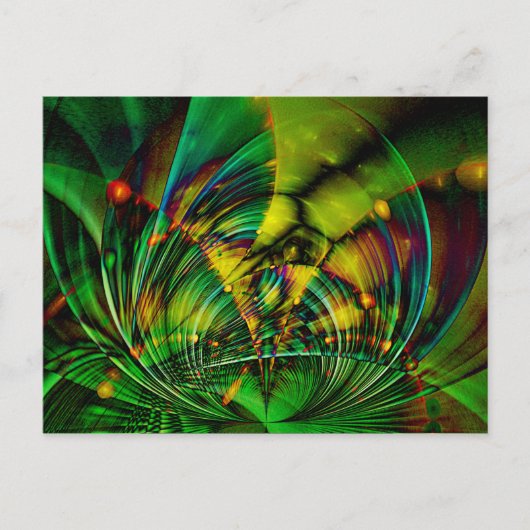 抽象芸術（骨）突起フラクタルII ポストカード (正面)