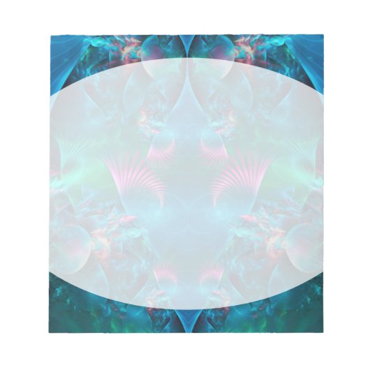 抽象芸術(骨)突起フラクタルIII ノートパッド (正面)
