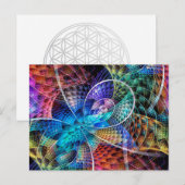 抽象芸術（骨）突起フラクタルX ポストカード (正面/裏面)
