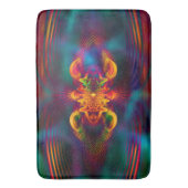 抽象芸術（骨）突起フラクタルXI +アイディア バスマット (正面縦)