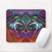 抽象芸術(骨)突起Owl I マウスパッド (マウス)