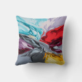 抽象芸術 鮮やか クッション (裏面)