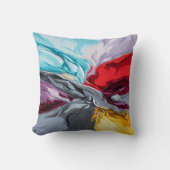 抽象芸術 鮮やか クッション (正面)