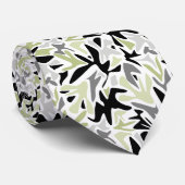 抽象芸術、黒と緑、青春モダン、 ネクタイ (ロール)