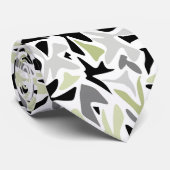 抽象芸術，黒と緑，青春，モダンクリエイティブ ネクタイ (ロール)