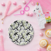 抽象芸術，黒と緑，青春，モダンクリエイティブ ペーパープレート (パーティー)