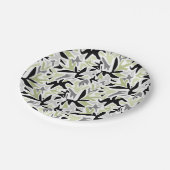 抽象芸術，黒と緑，青春，モダンクリエイティブ ペーパープレート (アングル)