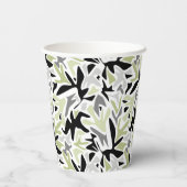 抽象芸術，黒と緑，青春，モダンクリエイティブ 紙コップ (裏面)