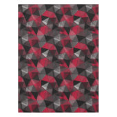 抽象芸術，黒と赤，三角形，幾何学，黒 テーブルクロス (正面)