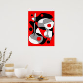 抽象芸術#184 ポスター (キッチン)