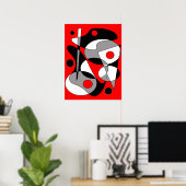 抽象芸術#184 ポスター (ホームオフィス)