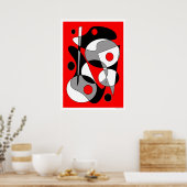 抽象芸術#184 ポスター (キッチン)