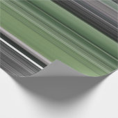 抽象芸術#1：オリーブグリーンとグレー ラッピングペーパー (角)