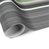 抽象芸術#1：オリーブグリーンとグレー ラッピングペーパー (ロールコーナー)