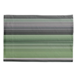 抽象芸術#1:オリーブグリーンとグレー 枕カバー