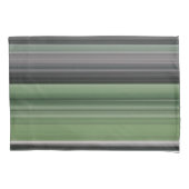 抽象芸術#1:オリーブグリーンとグレー 枕カバー (正面)