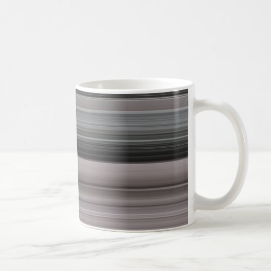 抽象芸術#1:グレー コーヒーマグカップ (右)