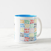 抽象芸術-1 ツートーンマグカップ (正面右)