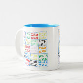 抽象芸術-1 ツートーンマグカップ (正面左)