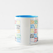 抽象芸術-1 ツートーンマグカップ (中央)