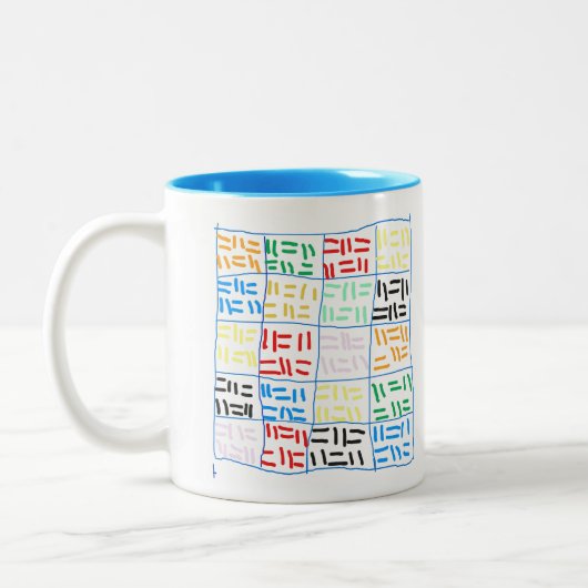 抽象芸術-1 ツートーンマグカップ (左)