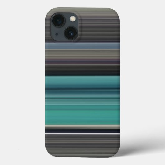 抽象芸術#1:ティール(緑がかった色)とグレーのCase-Mate iPhoneケース Case-Mate iPhoneケース (裏面)