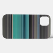 抽象芸術#1:ティール(緑がかった色)とグレーのCase-Mate iPhoneケース Case-Mate iPhoneケース (裏面 (横))