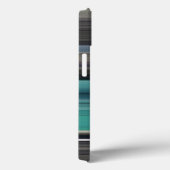 抽象芸術#1:ティール(緑がかった色)とグレーのCase-Mate iPhoneケース Case-Mate iPhoneケース (裏面 / 右)
