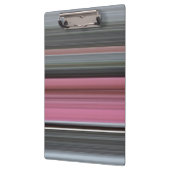 抽象芸術#1：ピンクとグレー クリップボード (左)