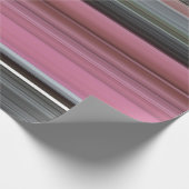 抽象芸術#1：ピンクとグレー ラッピングペーパー (角)