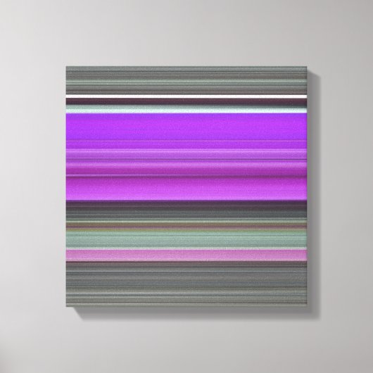 抽象芸術#1：紫と灰色 キャンバスプリント (正面)