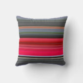 抽象芸術#1：赤と灰色 クッション (裏面)